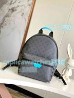 Copy L--V Monogram Discovery Backpack PM Grey Turquoise Color